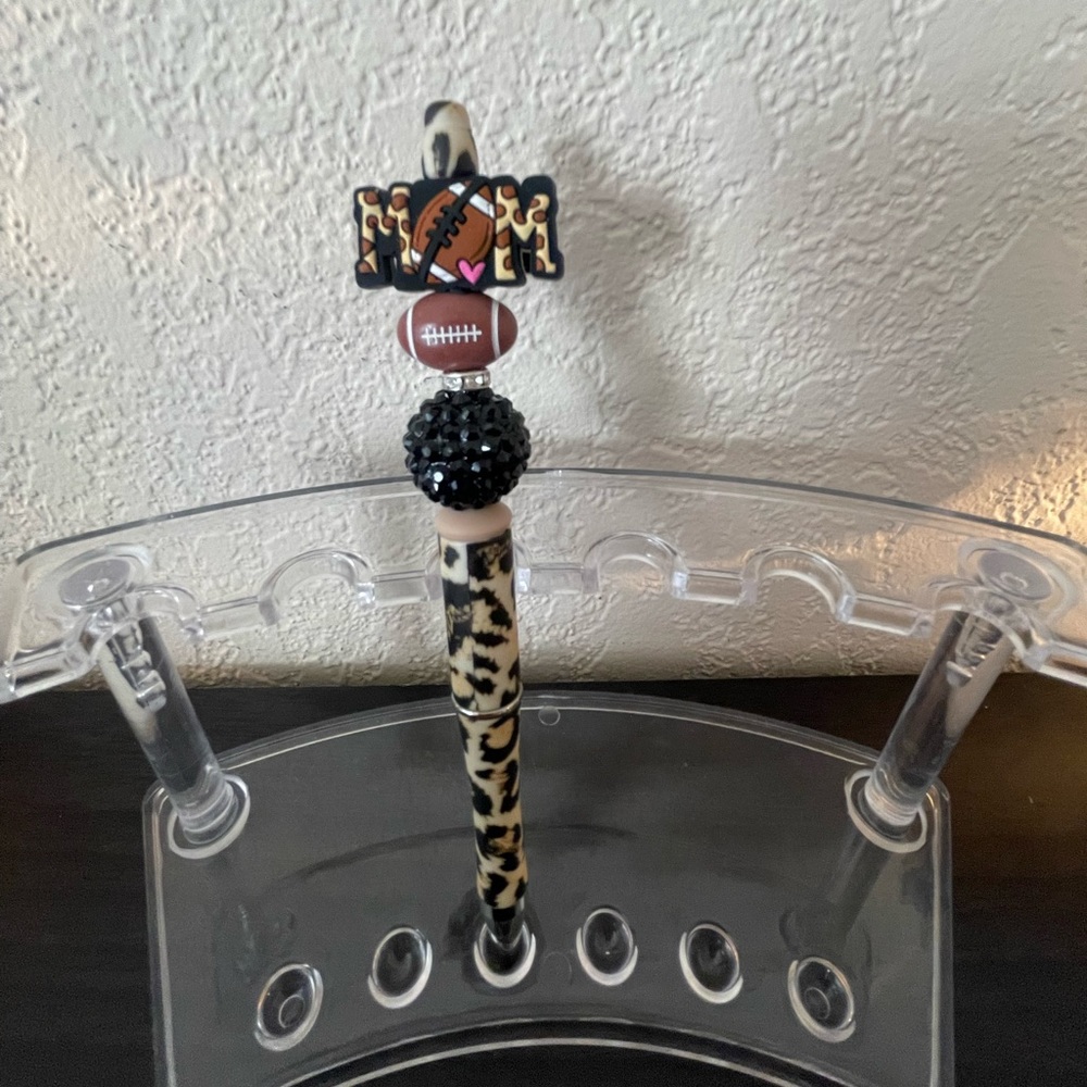 Football Mom Focal Bead Pen